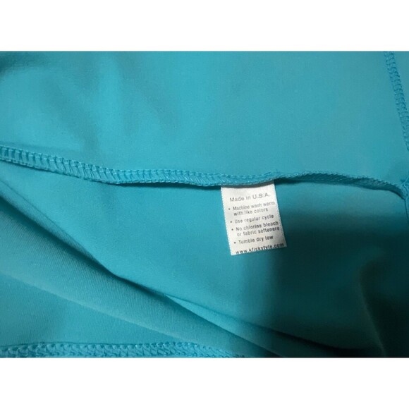 NEW Florida designer Women’s M USA Made Short Sleeve Blue Sundress UV50 NWT - Picture 11 of 12